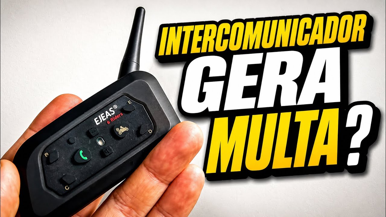 USAR INTERCOMUNICADOR NO CAPACETE GERA MULTA?