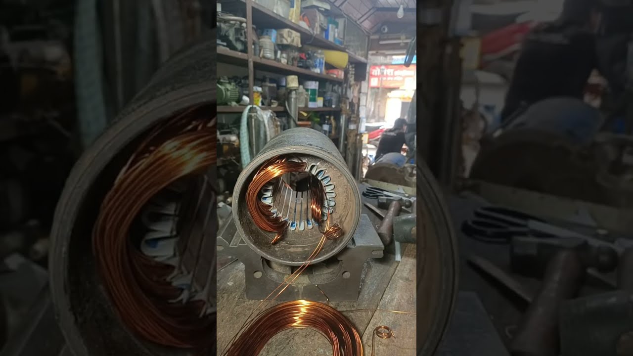 Three-phase motor winding