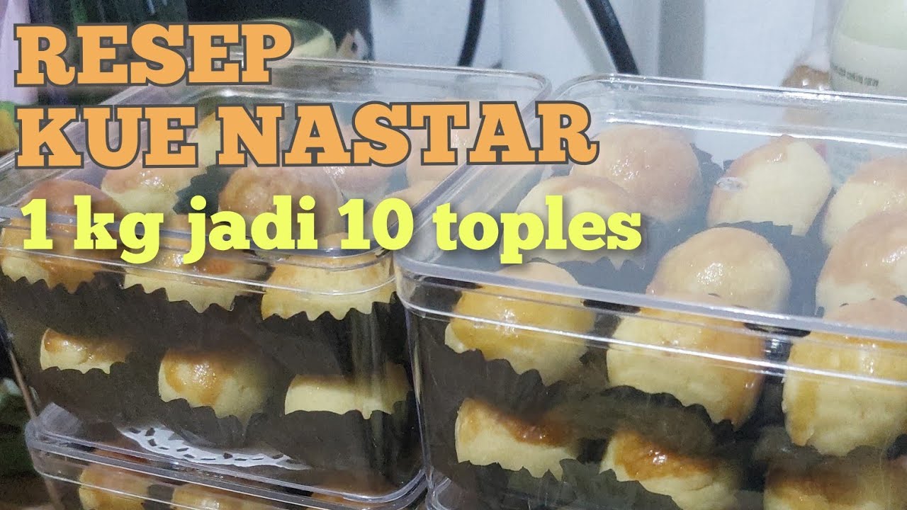 RESEP KUE NASTAR PREMIUM 1KG JADI 10 TOPLES !!!!! HAH EMANG BISA