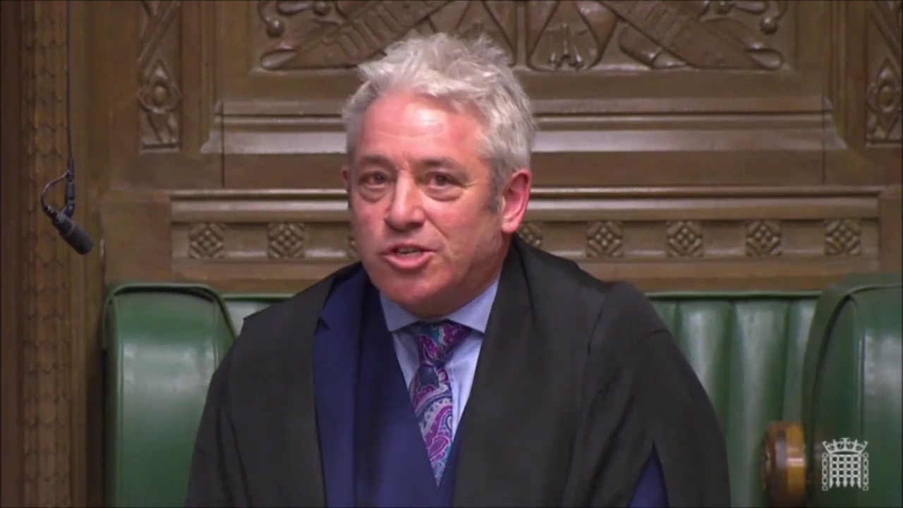 Bercow's response to point of order is gold