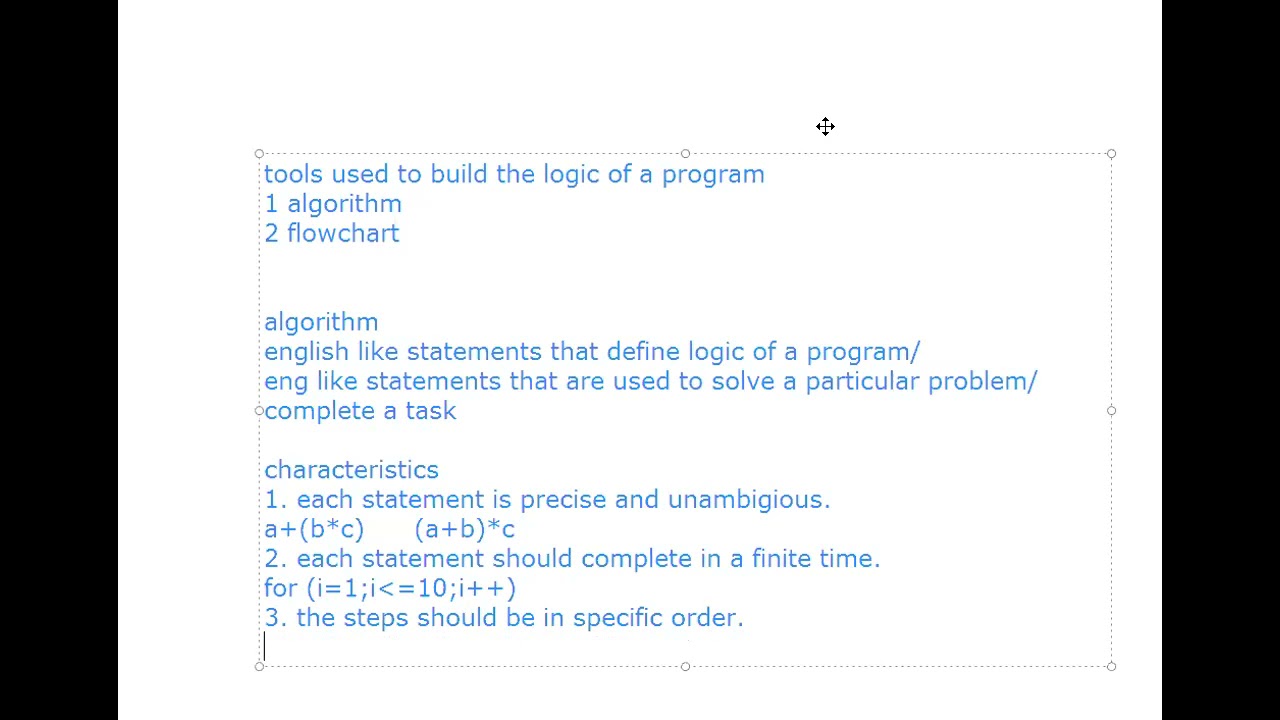 INTRODUCTION TO ALGORITHM AND RULES FOR WRITING AN ALGORITHM