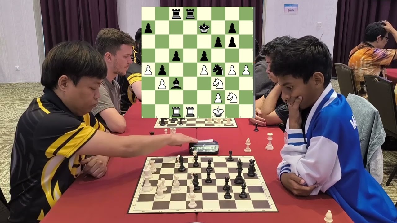 Chess Prodigy Destroys the Catalan! | FM Nelson Villanueva vs CM Kavin Mohan | SICCE Teams 2024