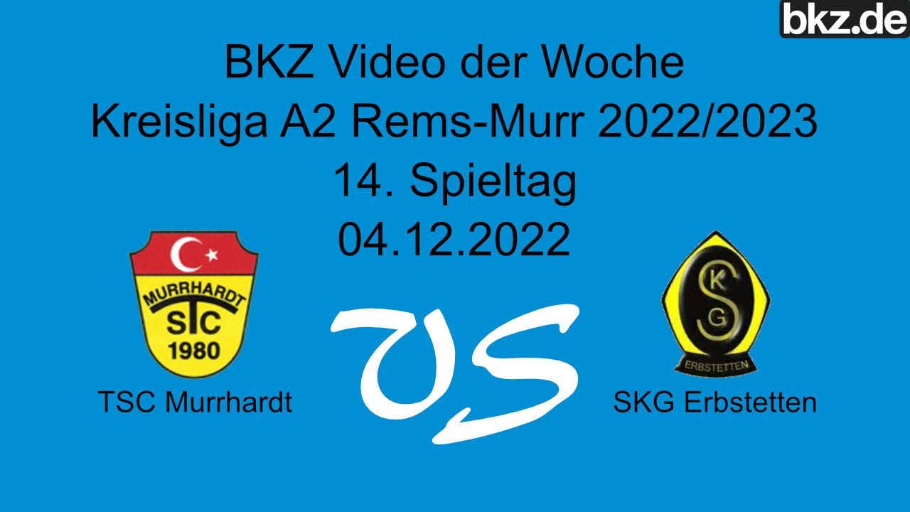 Fußball-Kreisliga A2: TSC Murrhardt - SKG Erbstetten