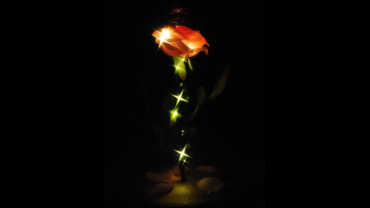 Beauty and the Beast Enchanted Rose DIY