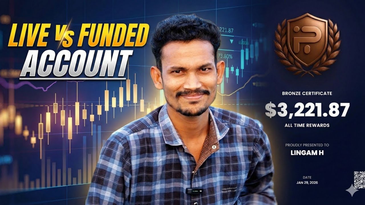 Funded account trading | Lingam Harish | funding pips | Propfirm trading