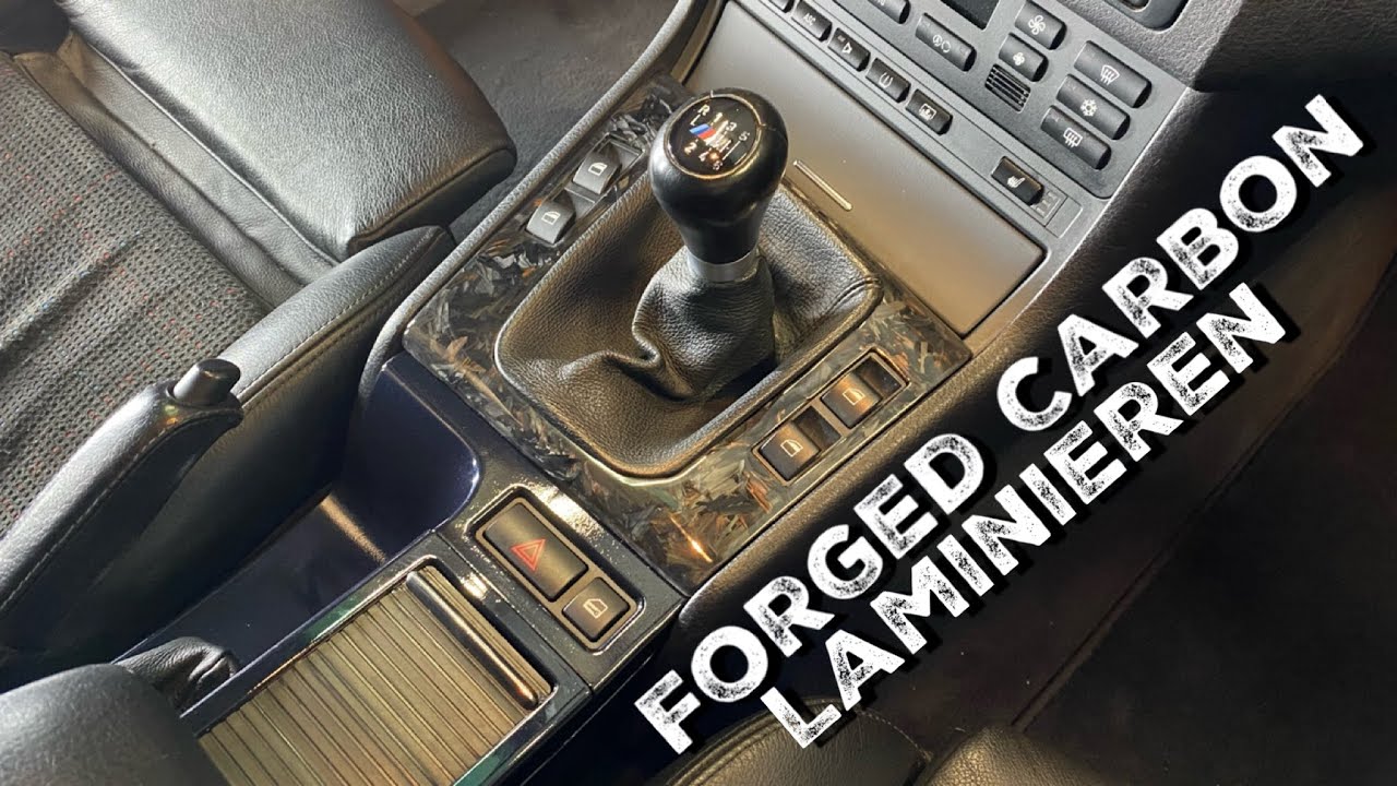 Forged Carbon laminieren - Softlack entfernen Mittelkonsole lackieren - Vlog - 4K