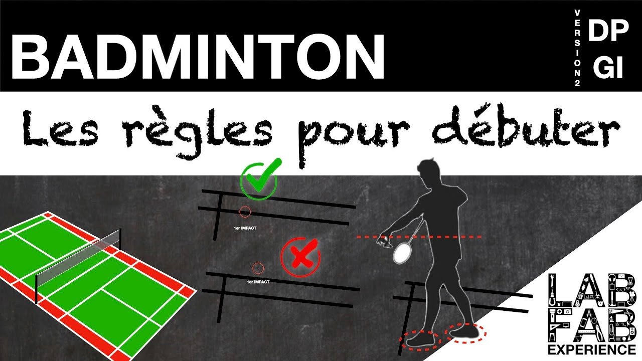 Les règles du badminton - L'essentiel pour débuter - Version 