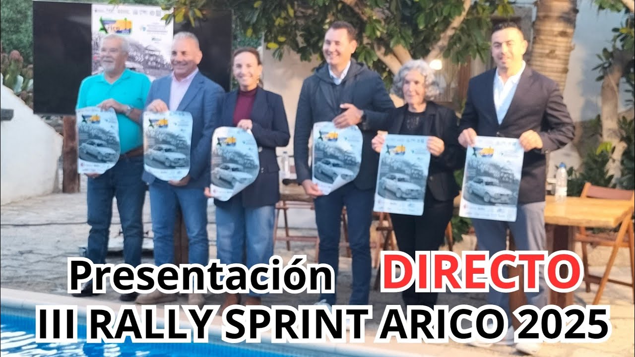 🏁Presentación III Rally Sprint Arico 2025|Directo|