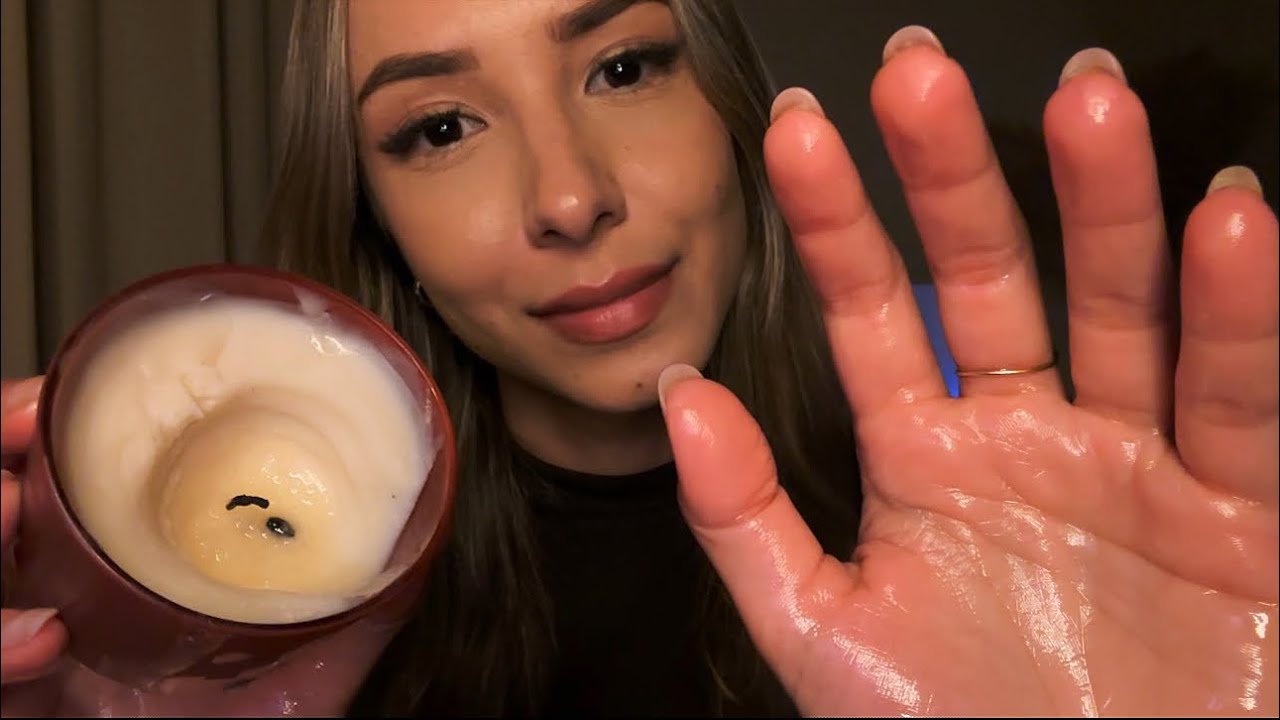 ASMR 🛋️ massagem terapêutica intensa com óleos (sons de boca, mãos na lente, sussurros..)