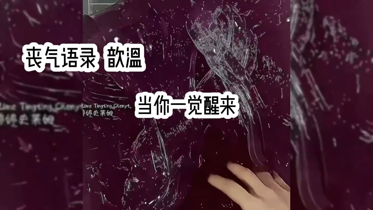 #丧气语录 有粉粉说想要抱音频 所以我就把玩泥的声音给关了 要抱音频的 评论区说一声就可以了