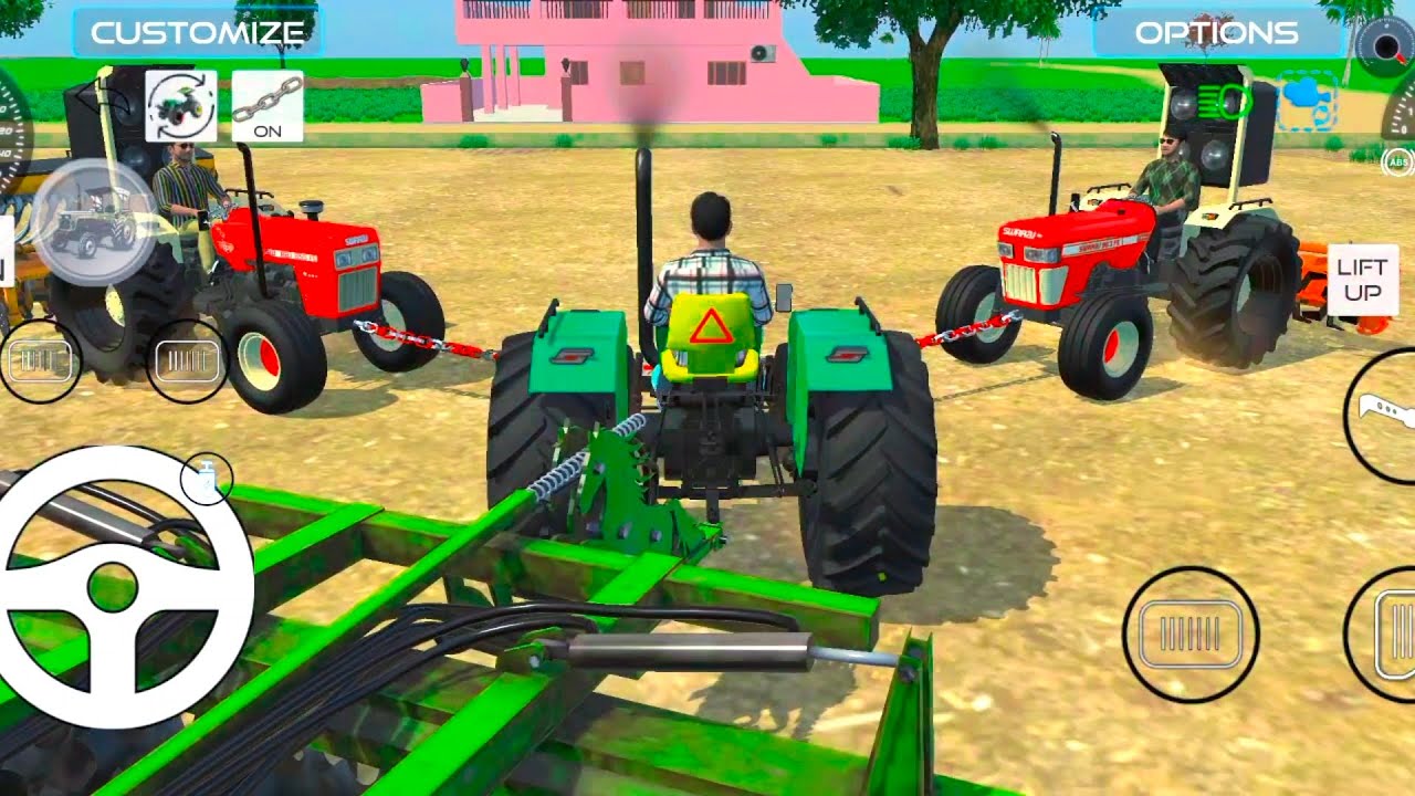 Ek John dear vs Swaraj 😁😁#tractor #thar #jcb #yt #youtube #video 
