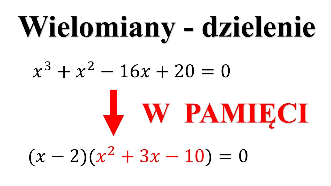 Dzielenie wielomianów - szybka metoda