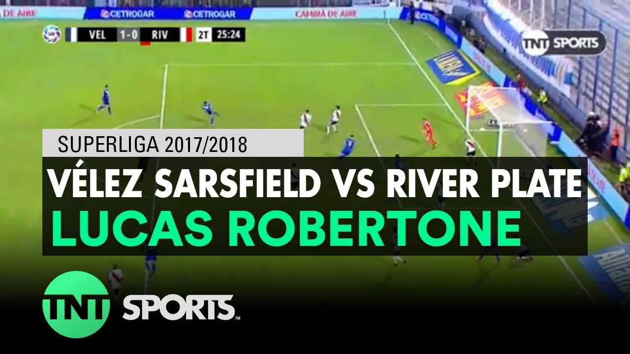 Lucas Robertone (1-0) V&eacute;lez Sarsfield vs River Plate | Fecha 17 - Superliga Argentina 2017/2018