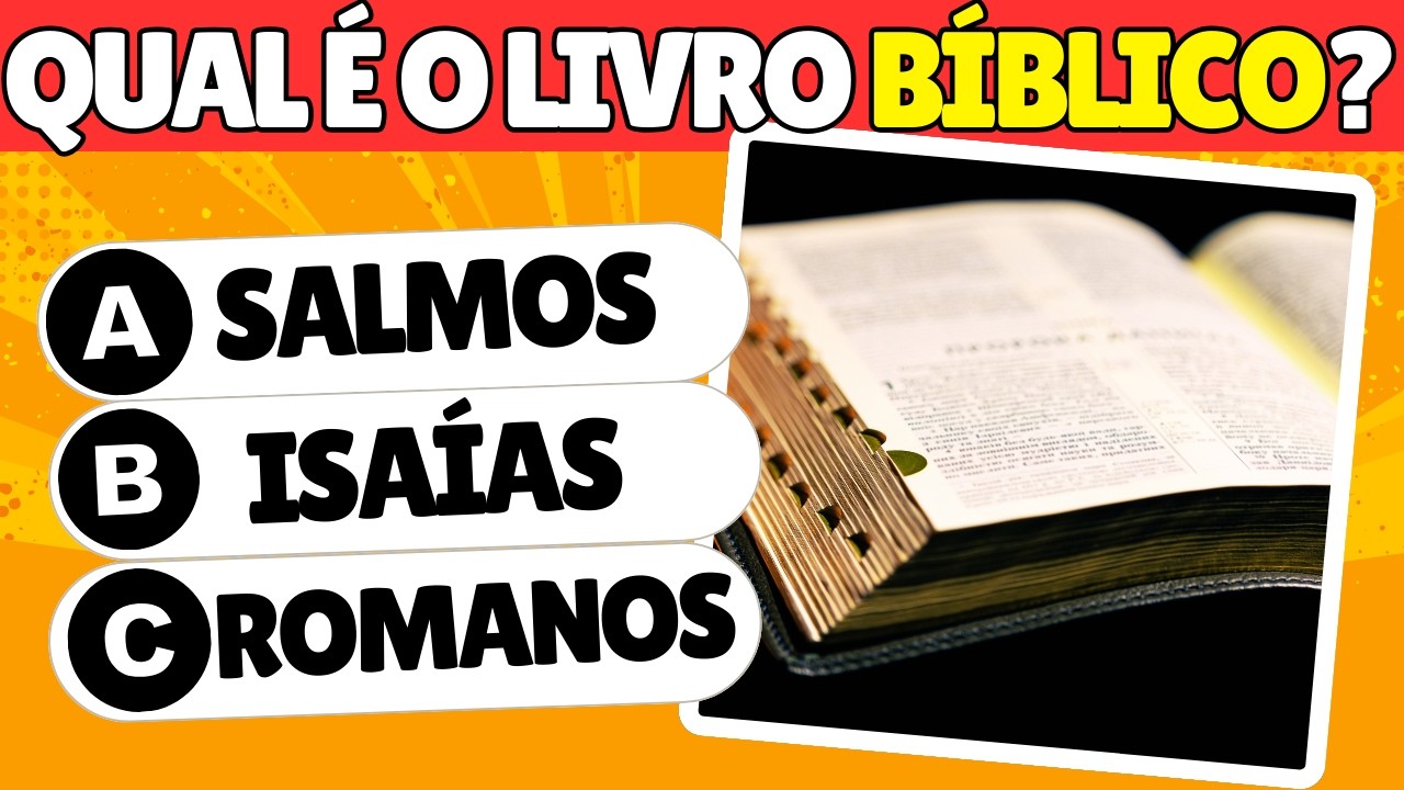QUAL É O LIVRO BÍBLICO? 📖🔥 | De Onde é o Versículo? | Quiz da Bíblia