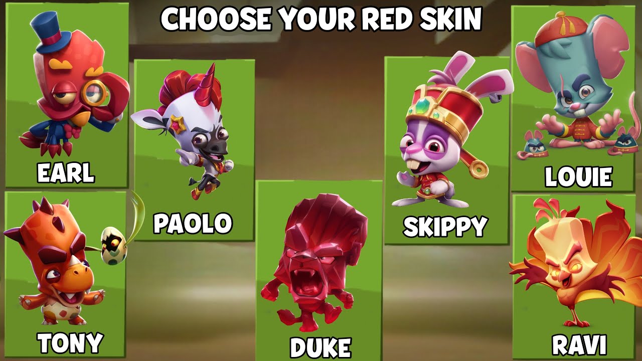 Choose Your Favourite Red Skin | Zooba