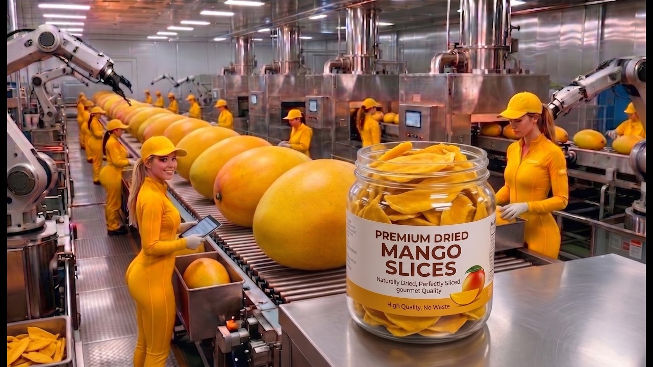 C&oacute;mo se transforman los mangos frescos en mango deshidratado premium (Proceso completo) | Megaf&aacute;b...