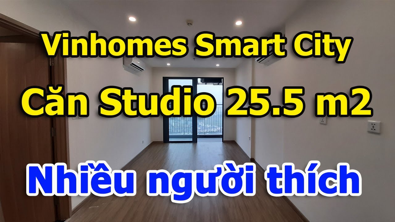 Căn hộ Studio 25.5 m2 Vinhomes Smart City thiết kế đẹp nhất nhiều người muốn mua |VuongLand