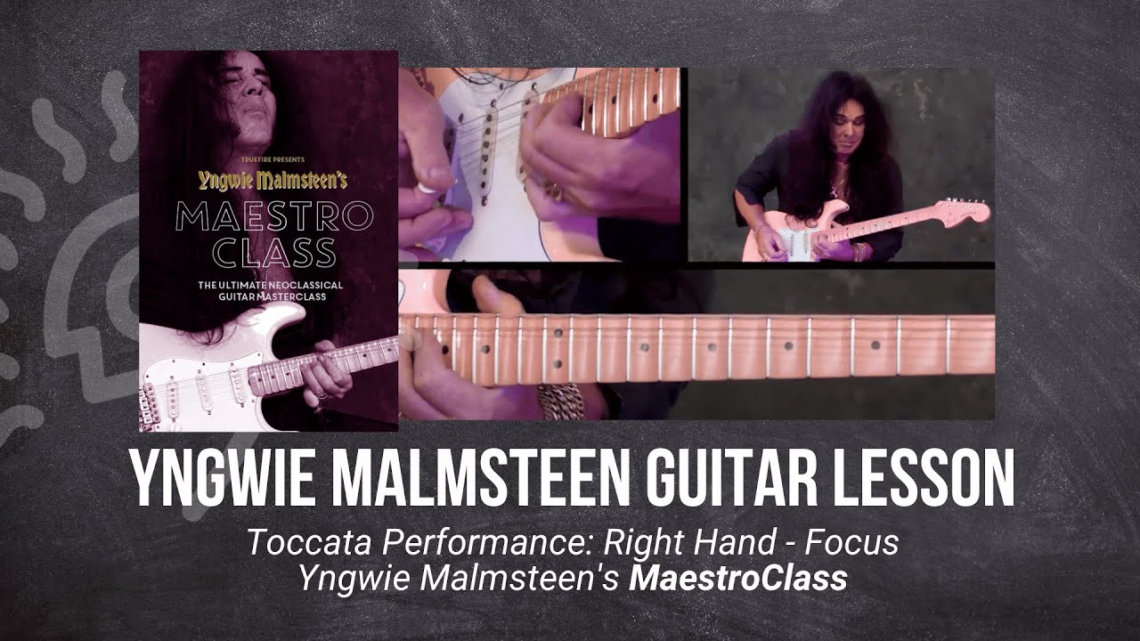 🎸 Yngwie Malmsteen Guitar Lesson - Toccata Performance: Right Hand - Focus - TrueFire