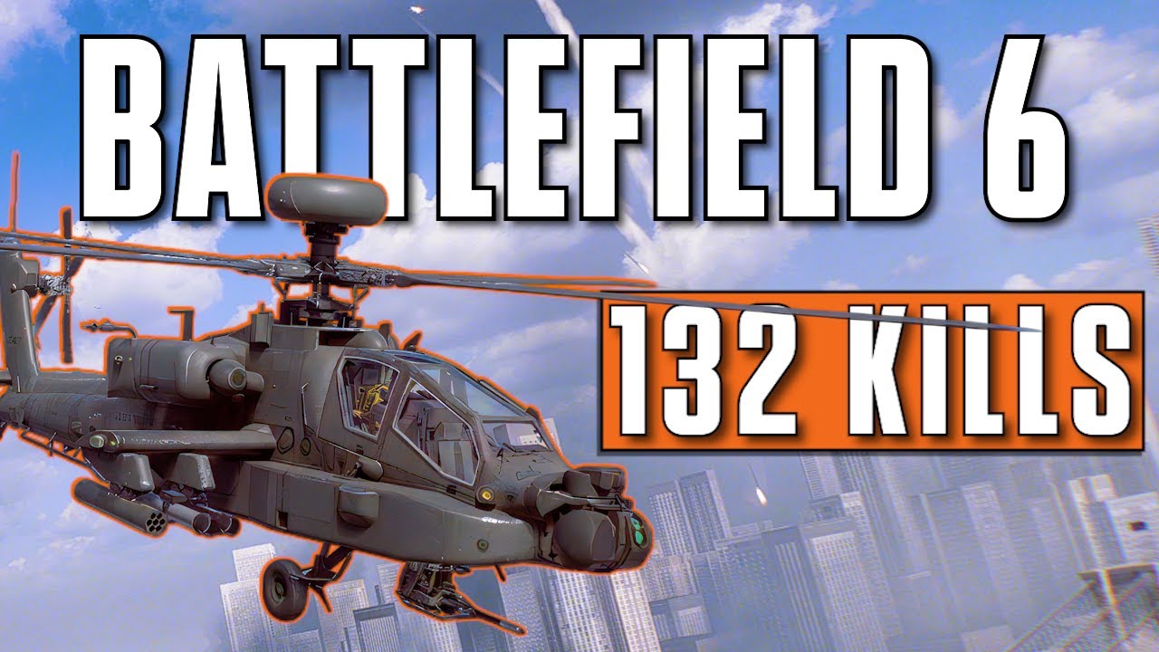 Battlefield 6 Attack Helicopter Gameplay 132 Kills | Pilot & Gunner POV | Manhattan Bridge