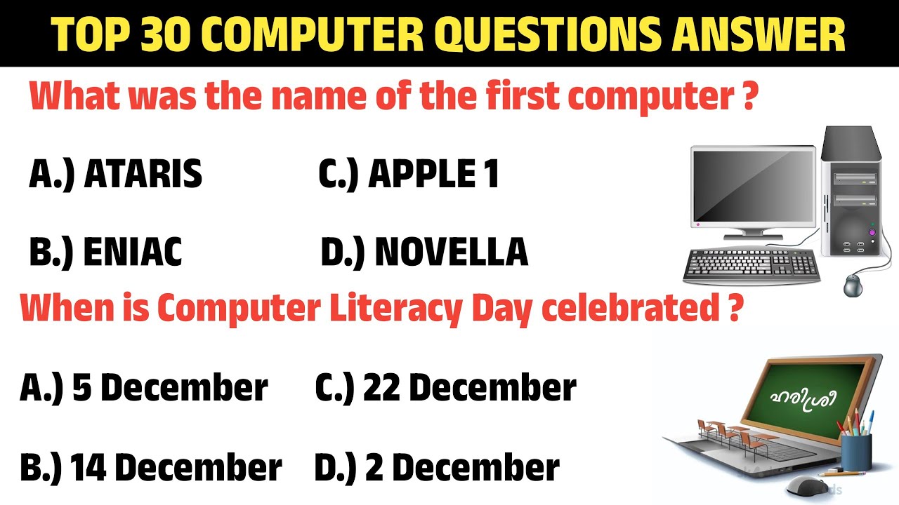 100 Basic Computer GK in English | Learn essential Computer General Knowledge Questions and Answers