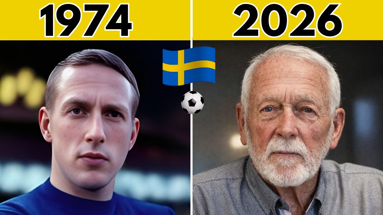 🇸🇪 Sweden 1974 World Cup Squad ⚽ Then and Now | Legendary Player Transformations