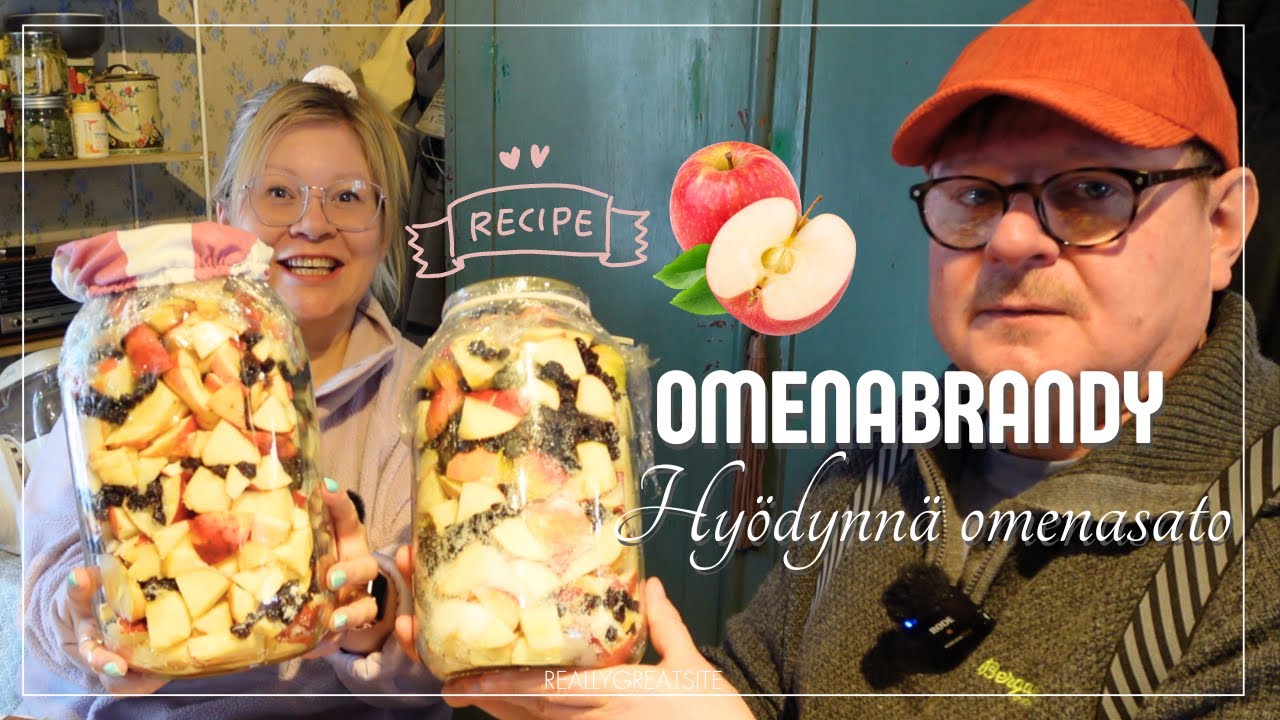 Omenabrandy- hyödynnä omenasato I Resepti, ohje ja miltä maistui?