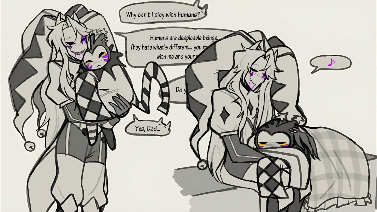 Jester And Pierrot As Dads!👨‍🍼🍼 The Freak Circus Comic Dub 