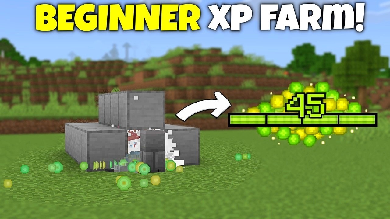 NEW BEST EVER XP FARM in 1.21 Minecraft Bedrock ! (No Trident)