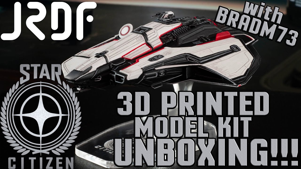 #распаковка - STAR CITIZEN - JRDF 3D напечатанный MERCURY STAR RUNNER РАСПАКОВКА!! (повторная заг...
