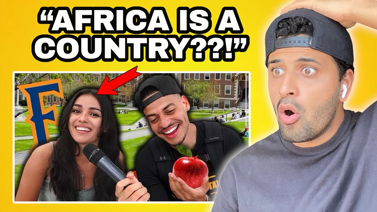 FIRST TIME WATCHING Asking College Students Basic Questions (THEY FAILED MISERABLY....)