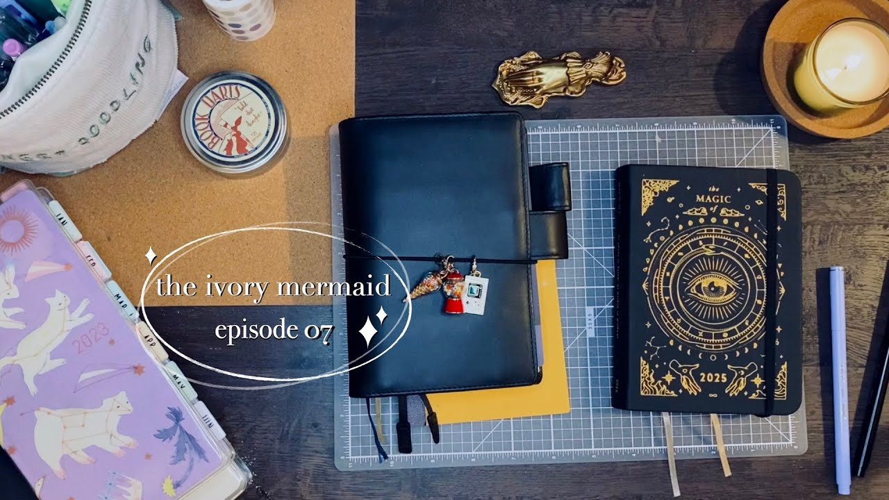 the ivory mermaid | ep. 7 ✨ bringing everything together in my 2025 hobonichi planner setup