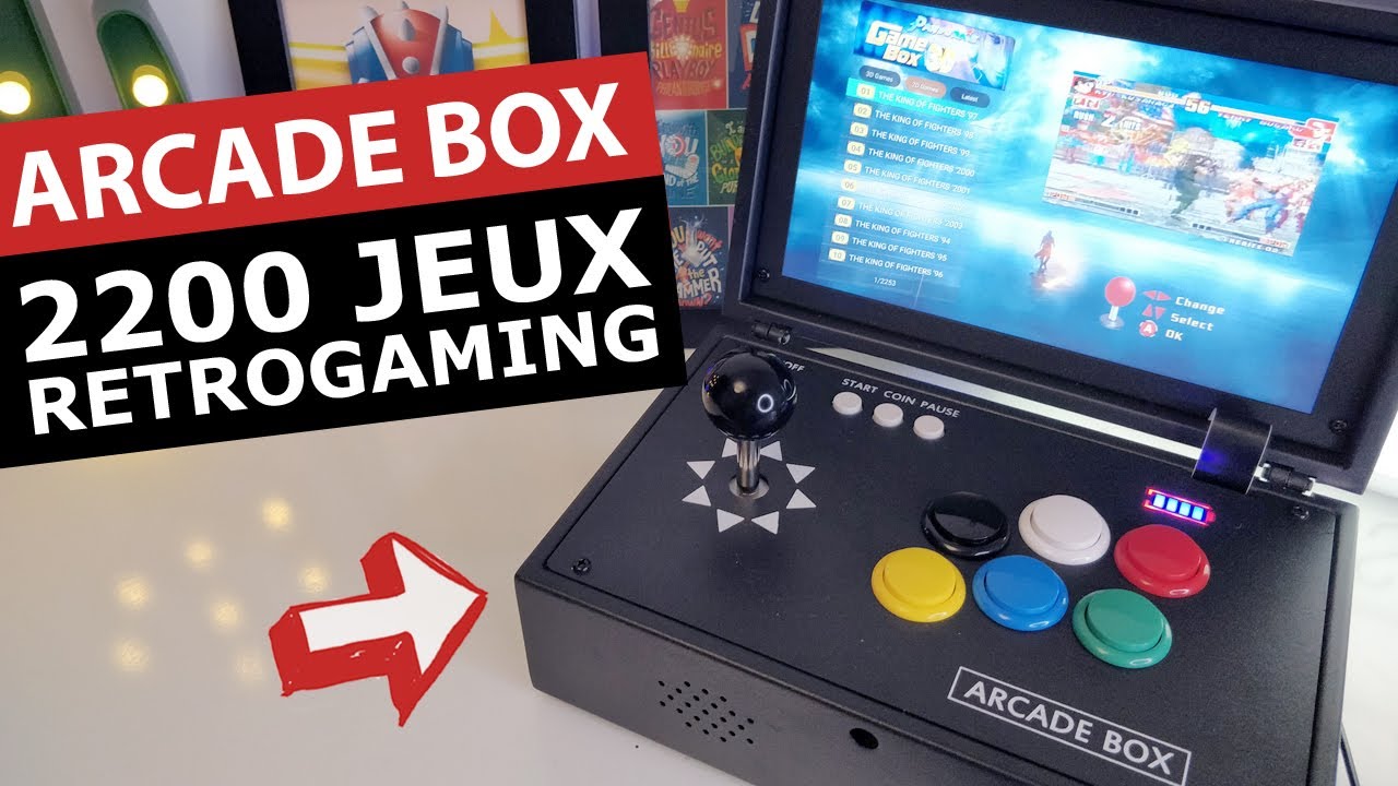 ARCADE BOX | LA CONSOLE PORTABLE RETROGAMING PANDORA BOX 3D avec plus de 2000 JEUX RETRO 🕹️🕹️
