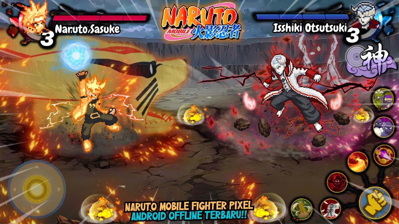 Naruto Mobile Fighter Pixel: NARUTO Shippuden Android OFFLINE 2026 - Update Karakter Otsutsuki Clan🔥
