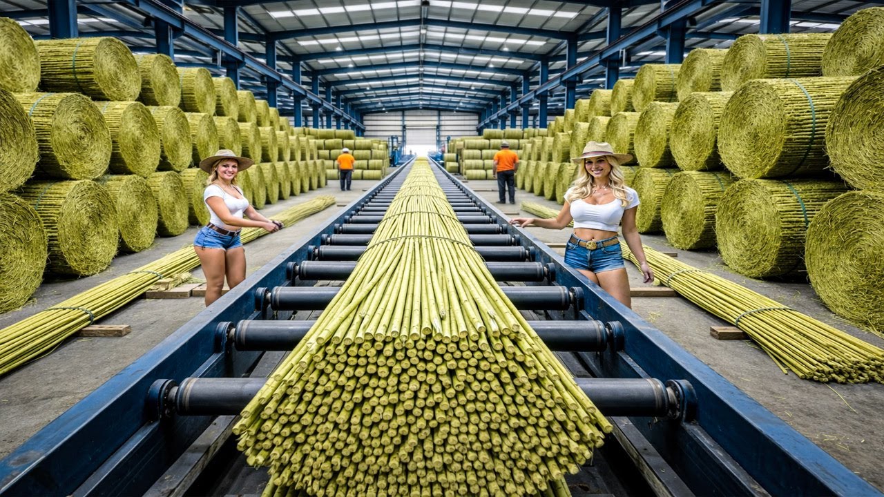 Blick ins Innere der größten Hanfverarbeitungsanlage der Welt