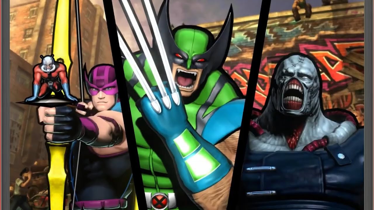 Ultimate Marvel vs Capcom 3: Wolverine, Hawkeye, and Nemesis arcade playthrough