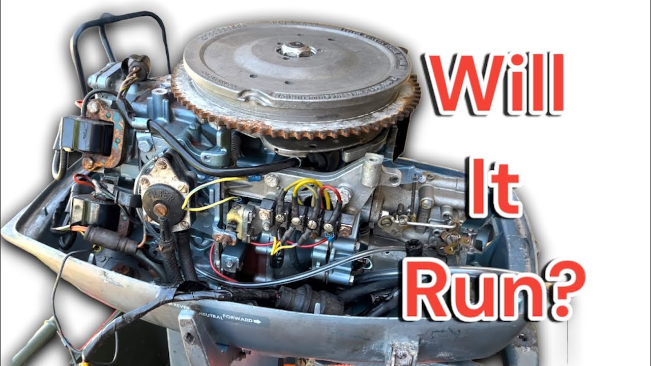 1977 Evinrude 35Hp 2 Stroke 2 Cylinder Outboard - Will It Run?