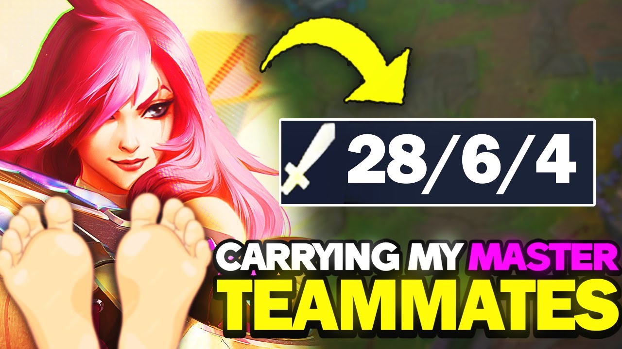 Carrying my master tier teammates with my feet ヽ(*・ω・)ﾉ