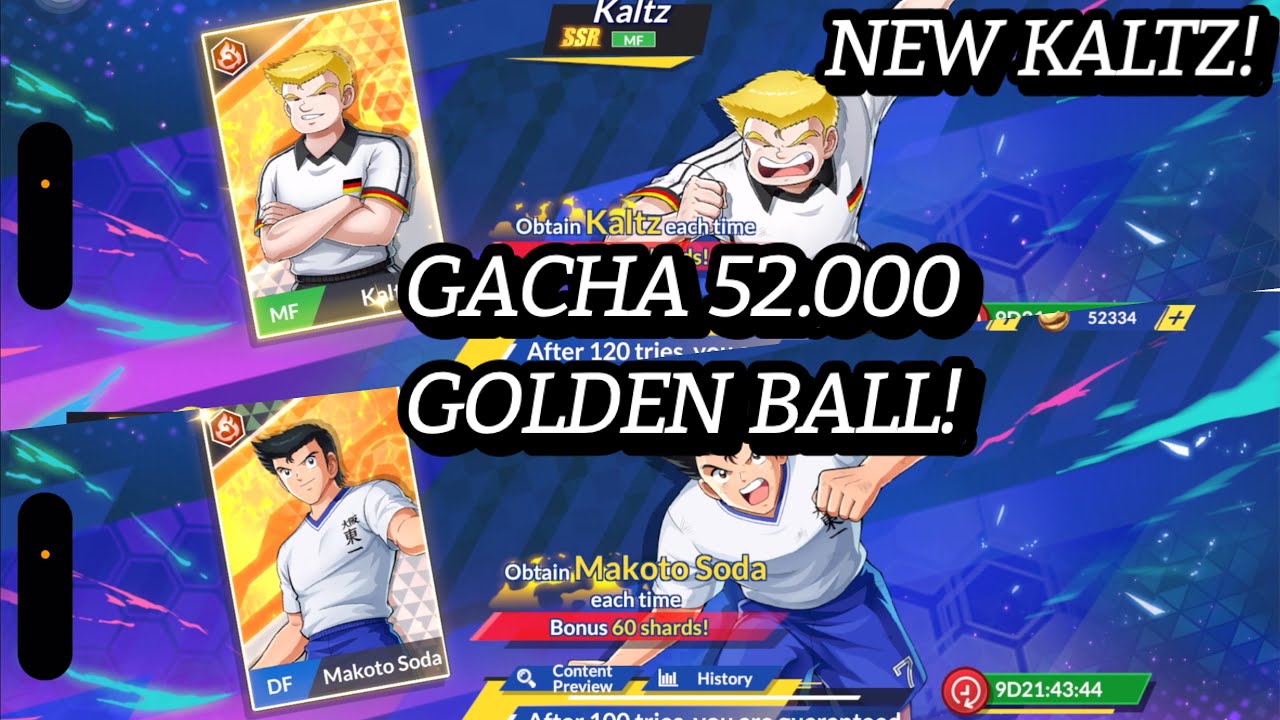 FINALLY KALTZ JY! GACHA 52.000 GOLDENBALL FOR 3 KALTZ! CAPTAIN TSUBASA:ACE