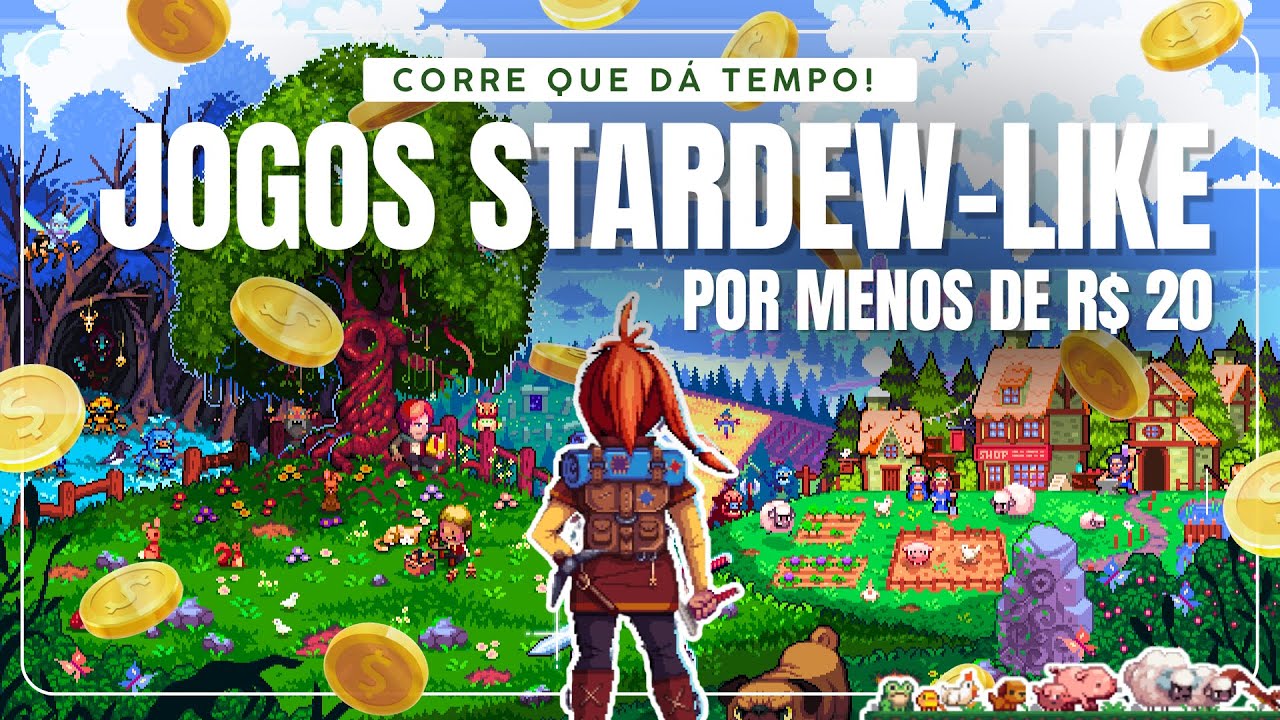 🌱 ACHADOS DA STEAM SALE: 6 simuladores rurais PIXELADOS estilo STARDEW VALLEY por MENOS DE R$20!