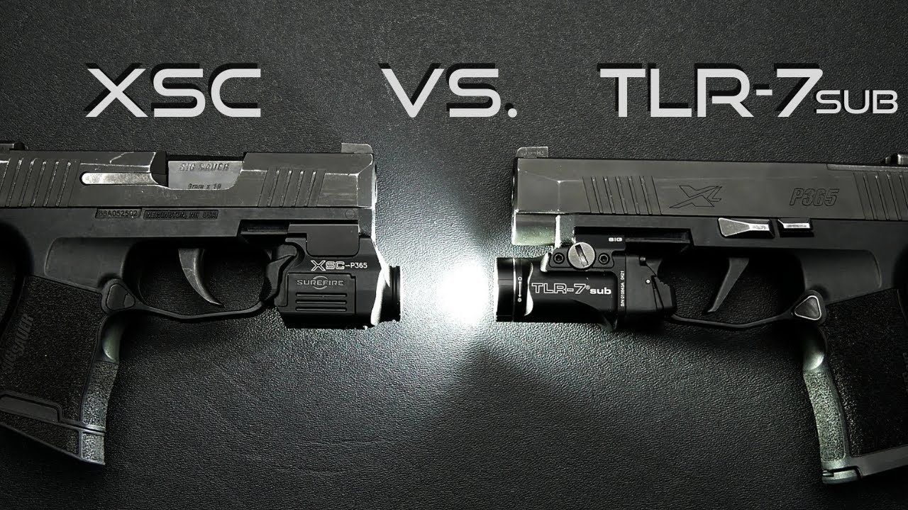 Surefire XSC vs. Streamlight TLR-7 Sub | Best Subcompact light for a Sig Sauer 365