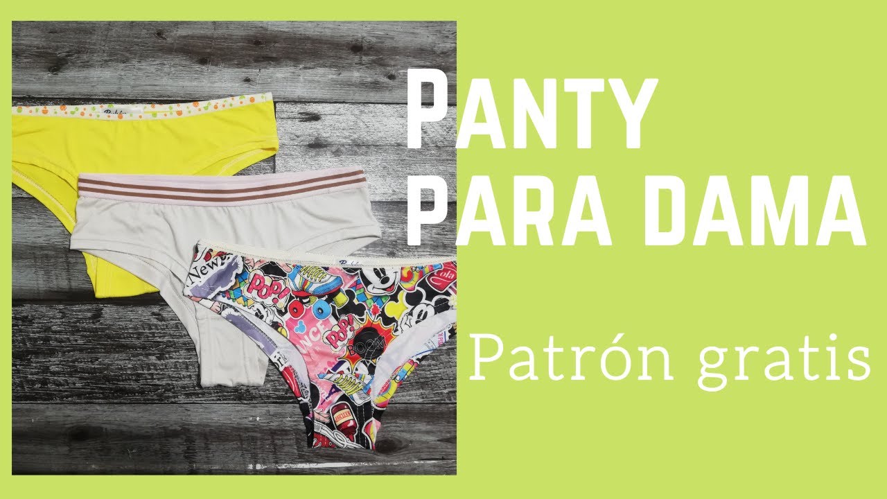 Panty para dama paso a paso - Patrón - escalado y corte y confección