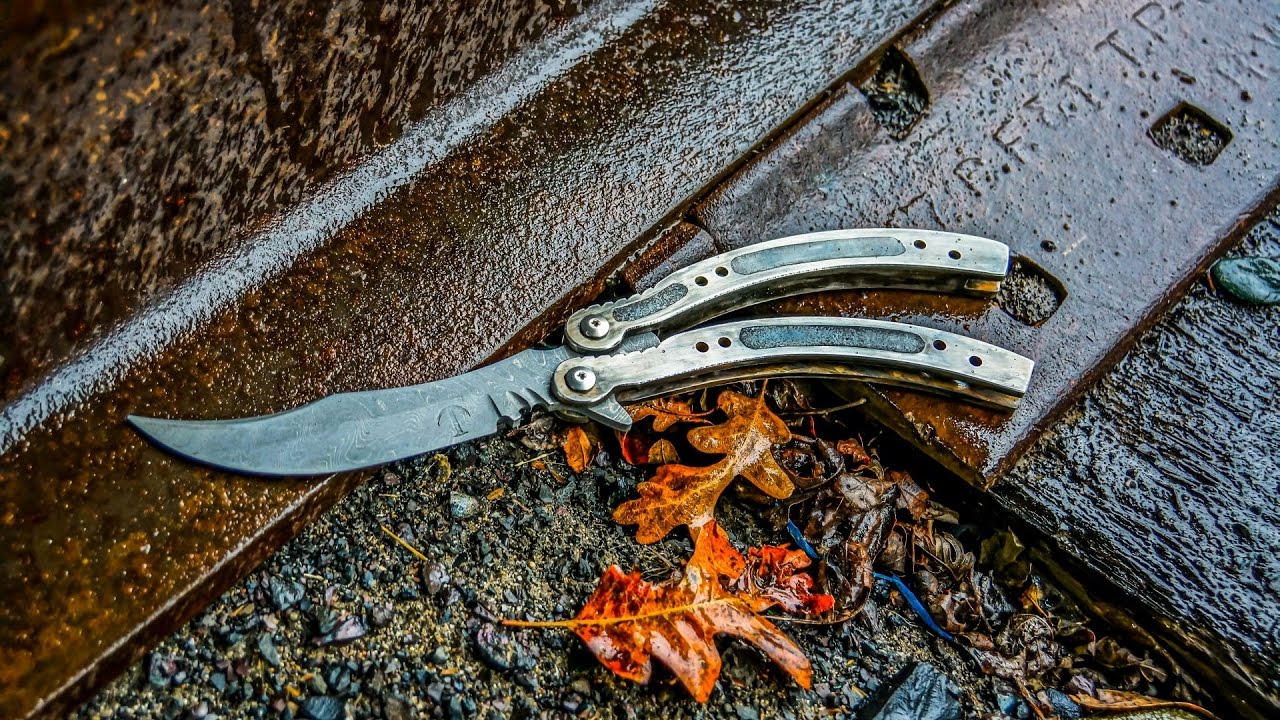 Making DAMASCUS CS:GO BUTTERFLY KNIFE Part 1