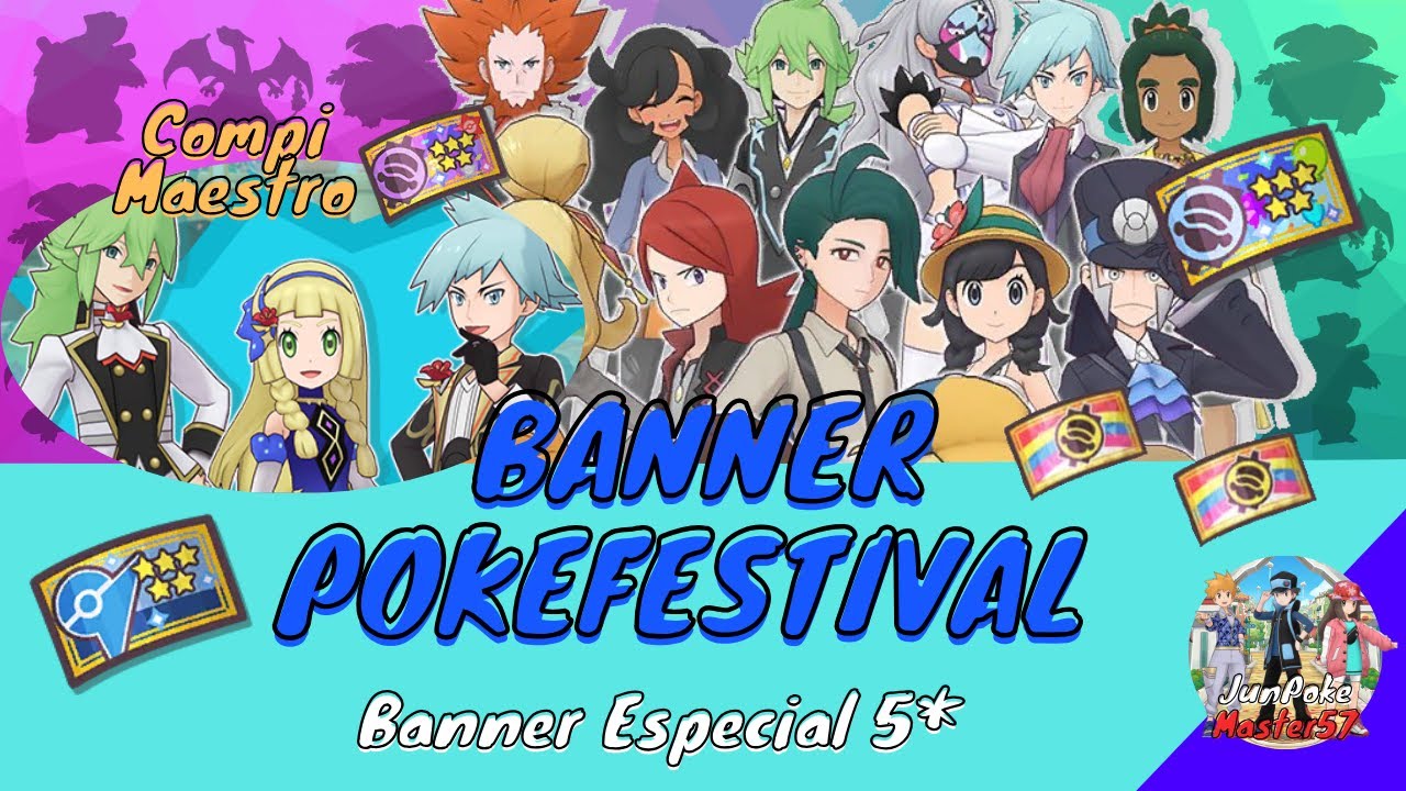 BANNER ESPECIAL 5* MAESTRO GARANTIZADO, BANNER COMPIS VARIADOS, GIMNASIO - 6TO POKÉMON MASTERS EX