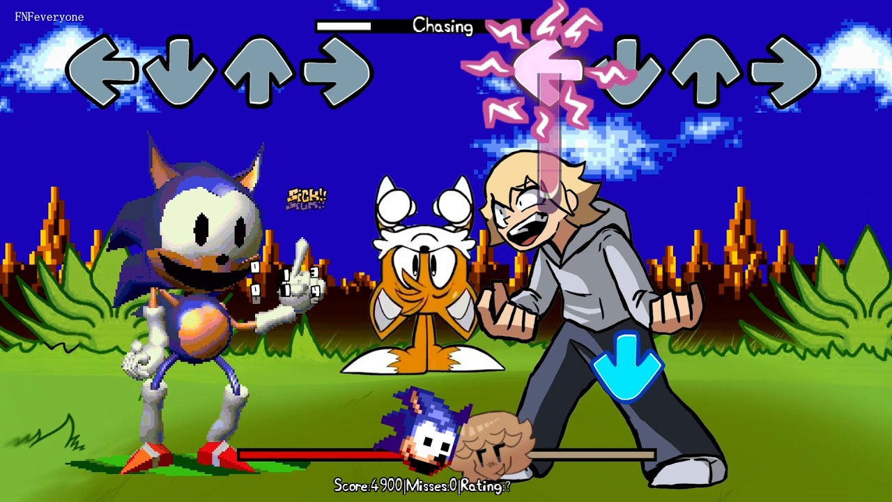 FNF 67 All PHASES meme vs Sonic.exe All sings Chasing | fnf 67 song Remix - Friday Night Funkin'
