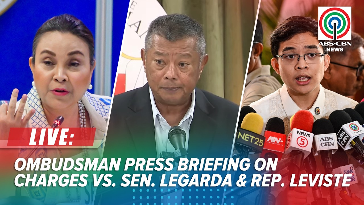 LIVE: Ombudsman press briefing on plunder and graft charges vs. Sen. Legarda and Rep. Leviste