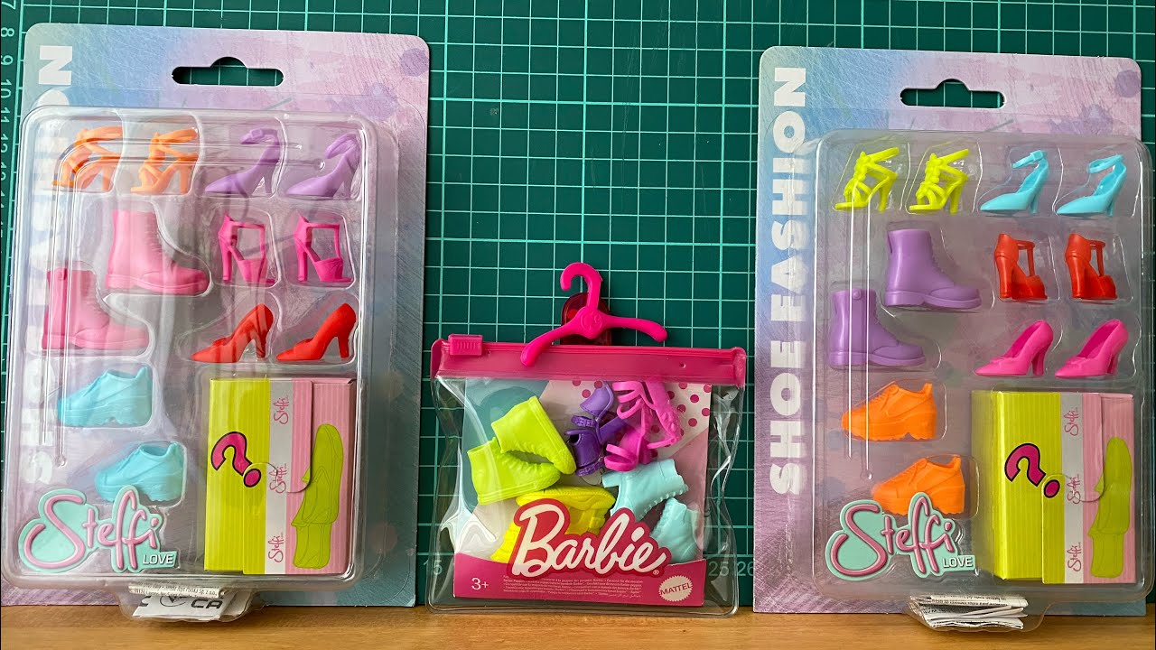 Barbie's feet on a spot: Barbie and Steffi shoes review and comparison