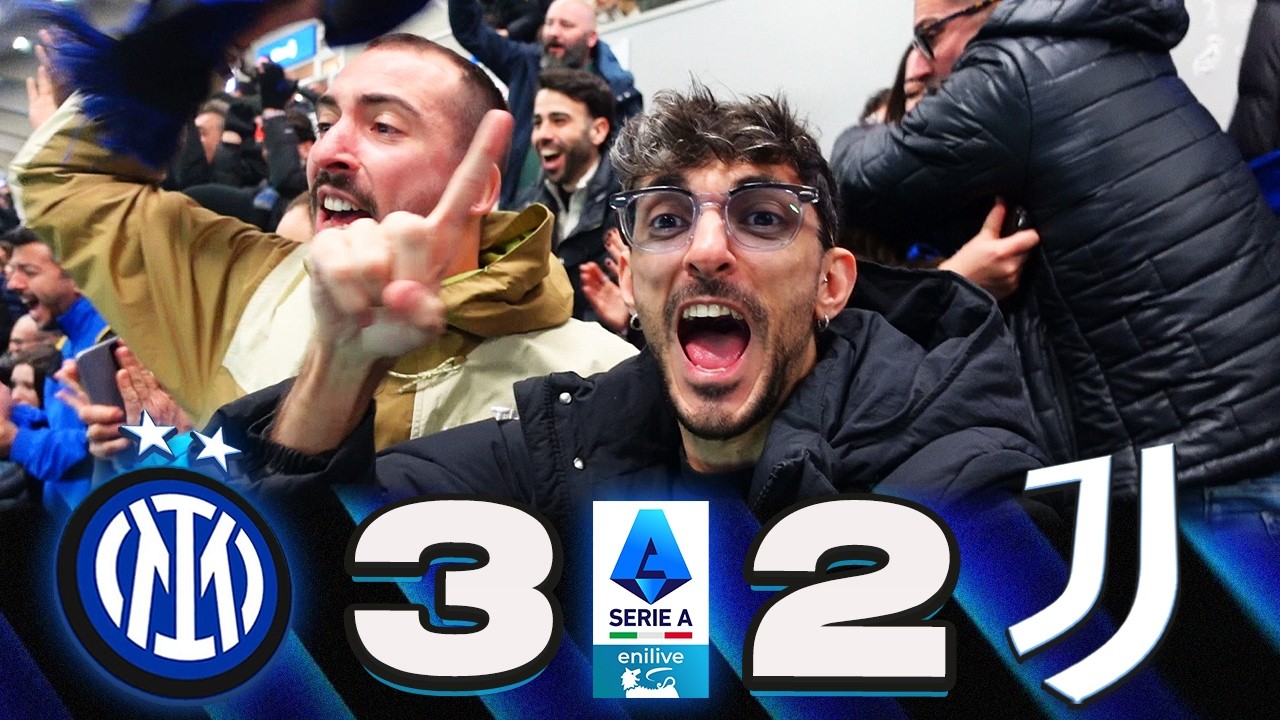 IL BOATO DI SANSIRO AL GOL DI ZIELO | INTER 3-2 JUVENTUS | LIVE REACTION TIFOSI | SERIE A 25/26 HL