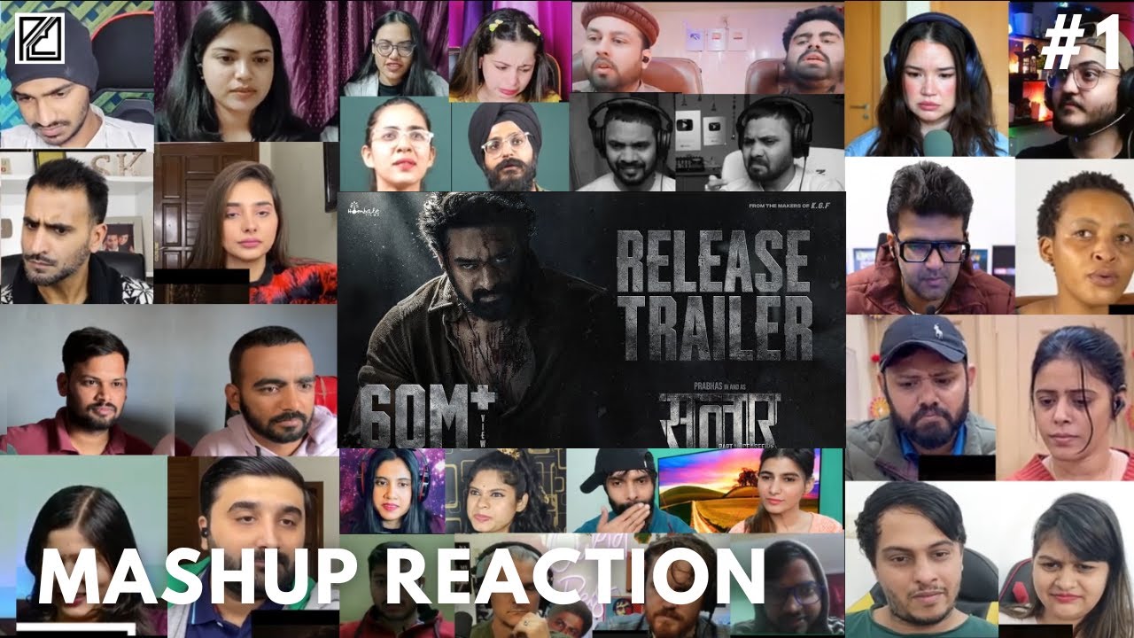 Salaar release trailer mashup reaction || Salaar