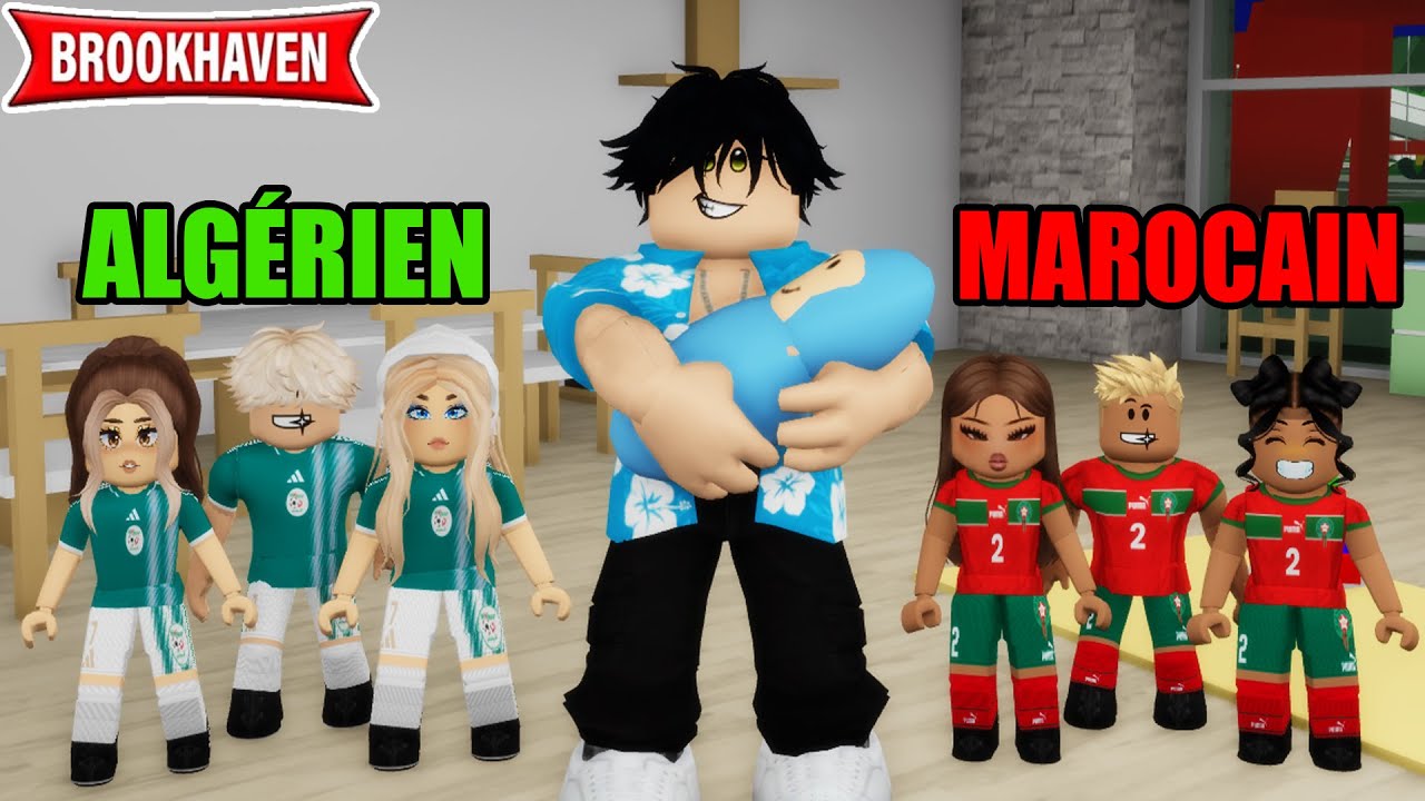 ENFANTS ALGÉRIEN VS ENFANTS MAROCAIN SUR BROOKHAVEN ! ROBLOX