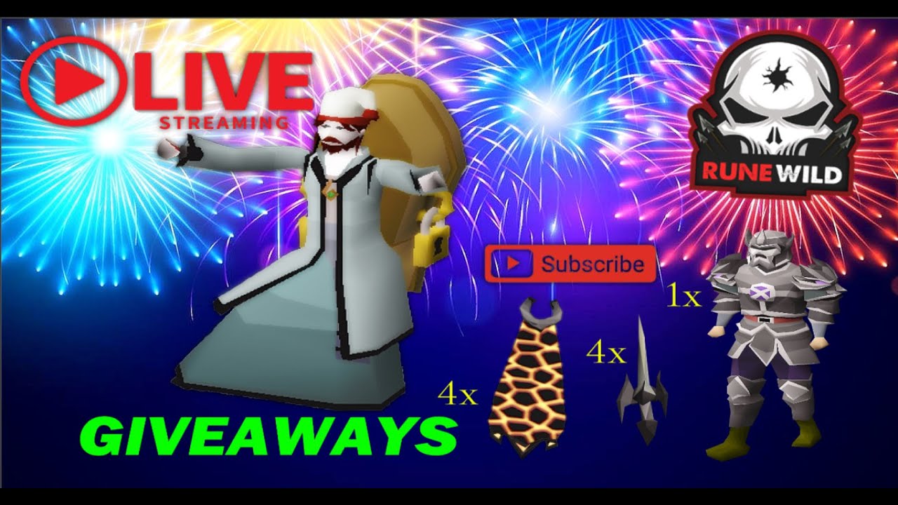 🔴[LIVE] 1K Subscribers, Celebration Stream (2 of 3) *25B IN GIVEAWAYS!*| RuneWild RSPS